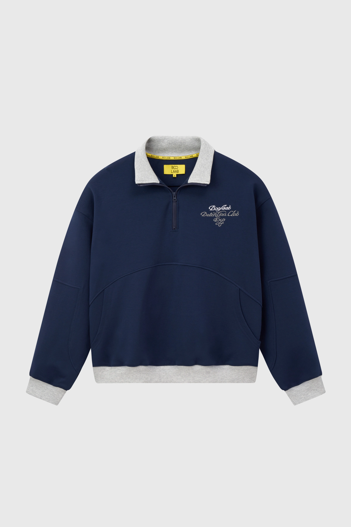 Áo nỉ halfzip BOOLAAB boxy