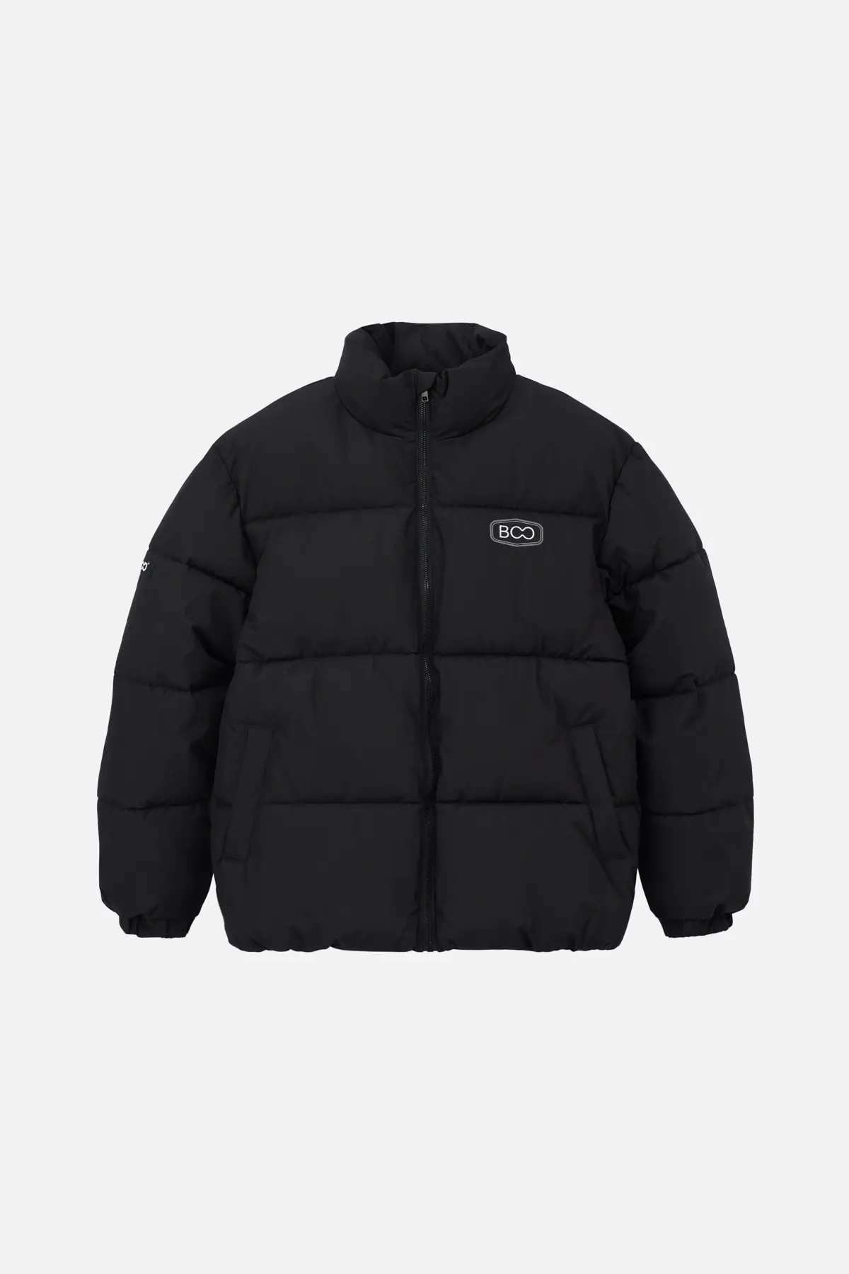 Áo khoác overfit phao thêu logo BOO ESS