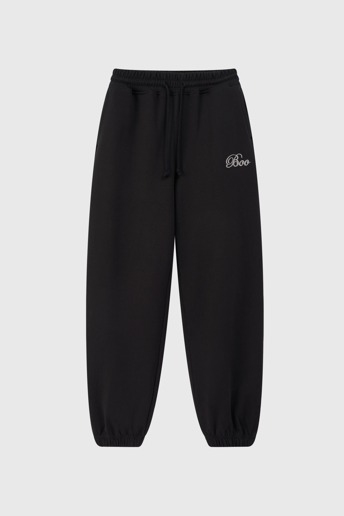 Quần nỉ jogger relax thêu logo BOO ESS